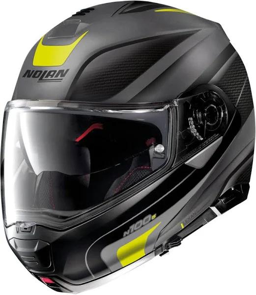 Nolan N100-5 Orbiter N-COM Helmet, grey-yellow, Size XS