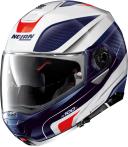 Nolan N100-5 Orbiter N-COM Helmet, white-red-blue, Size L