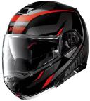 Nolan N100-5 Orbiter N-COM Helmet, white-red-blue, Size L
