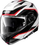 Nolan N100-5 Plus Overland N-COM Helmet, black-white-red, Size XL