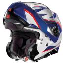 Nolan N100-5 Plus Overland N-COM Helmet, white-red-blue, Size 2XL