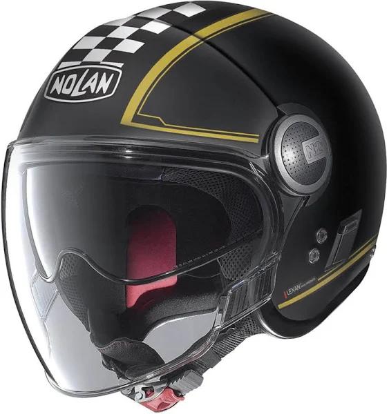 Nolan N21 Visor Amarcord Jet Helmet, black-yellow, Size XL