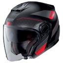 Nolan N40-5 Pivot N-COM Jet Helmet Black Red XS - Jet Helmets