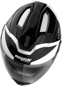 Nolan N70-2 GT Glaring N-com Helmet, black-white, Size M
