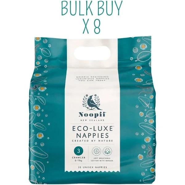 Noopii Eco Luxe Nappies - Crawler Bulk | Hello Charlie