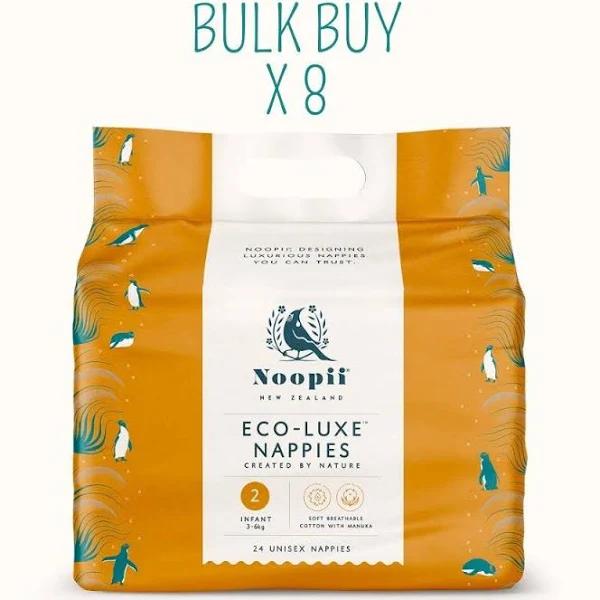 Noopii Eco Luxe Nappies - Infant Bulk | Hello Charlie
