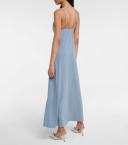Norma Kamali, Jersey slip maxi dress, Women, Blue, L, Dresses, Materialmix