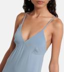 Norma Kamali, Jersey slip maxi dress, Women, Blue, L, Dresses, Materialmix