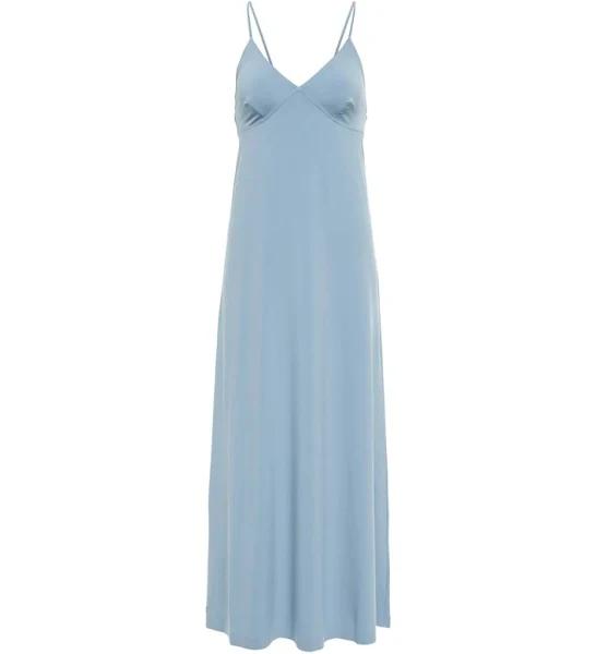 Norma Kamali, Jersey slip maxi dress, Women, Blue, L, Dresses, Materialmix