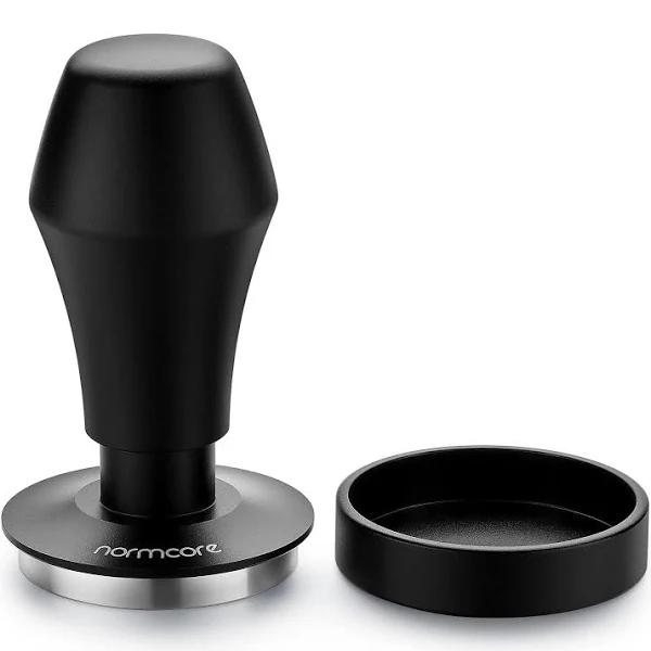 Normcore 49.7mm Coffee Tamper V4 - Spring-loaded Tamper - Barista Tools - Espresso Tamper With Mat For ROK Espresso Maker - Flat Base