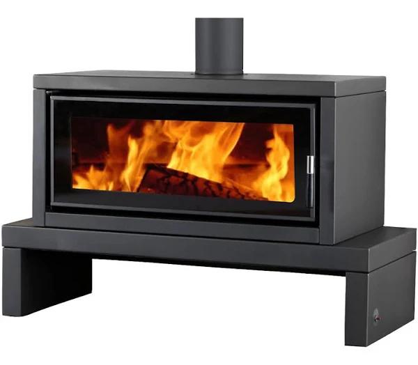 Norseman Aura Freestanding Wood Heater with Bench