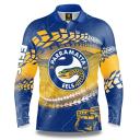 NRL 2021 Trax Off Road Camping Polo Tee Shirt - Parramatta Eels - Adult