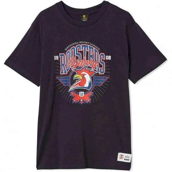 NRL Club Starburst Tee Shirt - Sydney Roosters - Adult 2XL