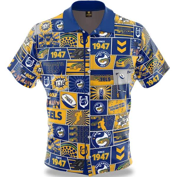 NRL Eels 'Fanatic' Party Shirt S