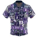NRL Fanatics Button Up Polo Shirt - Melbourne Storm - Rugby League
