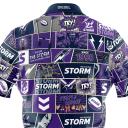 NRL Fanatics Button Up Polo Shirt - Melbourne Storm - Rugby League