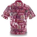 NRL Fanatics Button Up Polo Shirt - Queensland Maroons - Rugby League - Qld XL