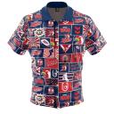 NRL Fanatics Button Up Polo Shirt - Sydney Roosters - Rugby League
