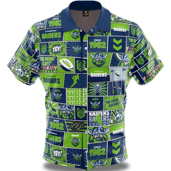 NRL Raiders 'Fanatic' Party Shirt S