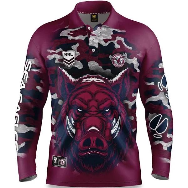 NRL Sea Eagles Razorback Outback Shirts - Adult XL