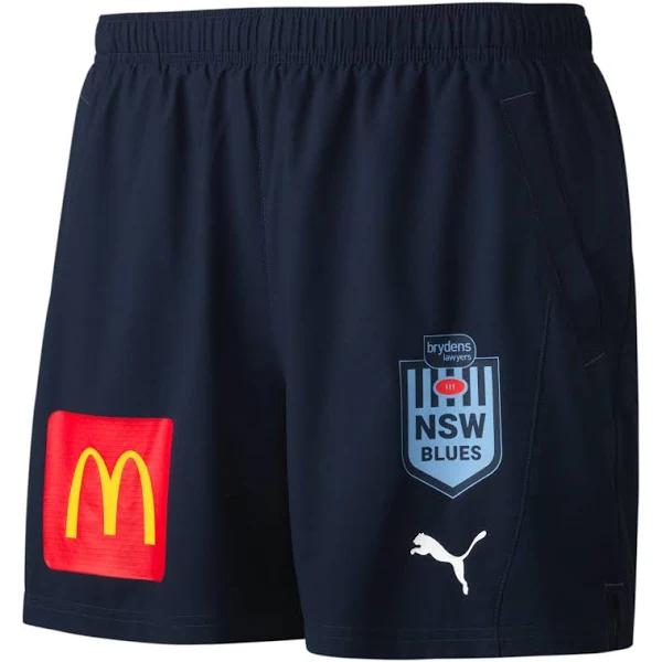 NSW Blues Men's Training Short in Dark Sapphire, Size Small, Polyester by Puma