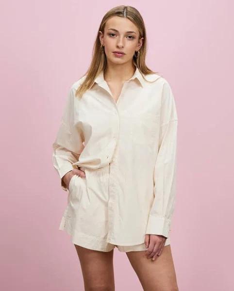 Nude Lucy Cruz Poplin Shirt Cloud XL | AfterPay Available