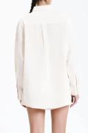 Nude Lucy - Cruz Poplin Shirt in Cloud White
