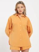 Nude Lucy Cruz Poplin Shirt - Mandarin XS