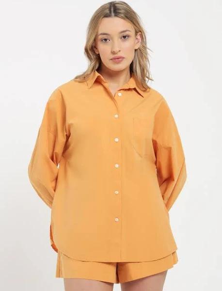 Nude Lucy Cruz Poplin Shirt - Mandarin XS