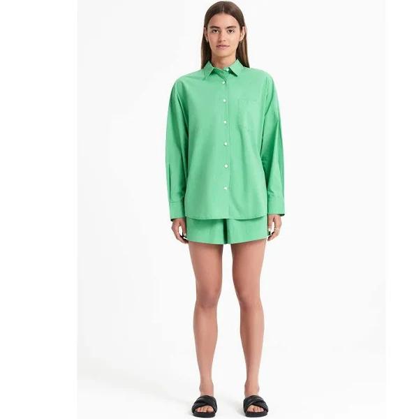 Nude Lucy Cruz Poplin Shirt - Palm XS
