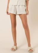 Nude Lucy Linen Lounge Short - 9 Colours, S / White