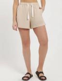 Nude Lucy Linen Lounge Short - 9 Colours, S / White
