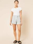 Nude Lucy Linen Lounge Short - 9 Colours, S / White