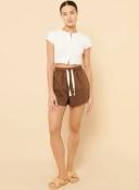 Nude Lucy Linen Lounge Short - 9 Colours, S / White