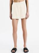 Nude Lucy Linen Lounge Short - 9 Colours, S / White