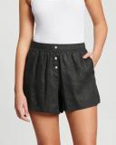 Nude Lucy Linen Lounge Short - 9 Colours, S / White