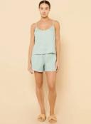 Nude Lucy Linen Lounge Short - 9 Colours, S / White