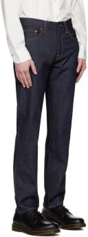 Nudie Gritty Jackson Dry Classic Mens Jeans - Navy