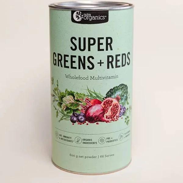 Nutra Organics Super Greens + Reds 600g