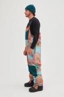 O'Neill Men's Ski Bib Deep Teal Color Block Shred Bib Snow Pants L