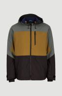 O'Neill Men's Ski Jacket Balsam Green Color Block Carbon Ski Jacket L