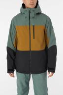O'Neill Men's Ski Jacket Balsam Green Color Block Carbon Ski Jacket L