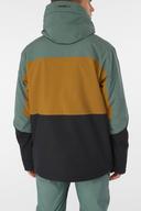 O'Neill Men's Ski Jacket Balsam Green Color Block Carbon Ski Jacket L
