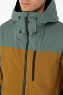 O'Neill Men's Ski Jacket Balsam Green Color Block Carbon Ski Jacket L