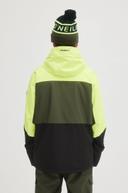 O'Neill Men's Ski Jacket Pyranine Yellow Color Block Carbon Ski Jacket M