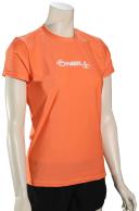 O'Neill Wetsuits Women's Basic Skins UPF 50+ Short Sleeve Sun Shirt, L