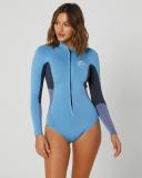 O'Neill Women's Bahia 2mm Long Sleeve Cheeky Spring Suit Wetsuit - Fog Size 8