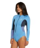O'Neill Women's Bahia 2mm Long Sleeve Cheeky Spring Suit Wetsuit - Fog Size 8