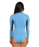 O'Neill Women's Bahia 2mm Long Sleeve Cheeky Spring Suit Wetsuit - Fog Size 8