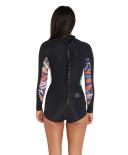 O'Neill Women's Bahia 2mm Long Sleeve Mid Spring Suit Wetsuit - Navy Tropical Size 6